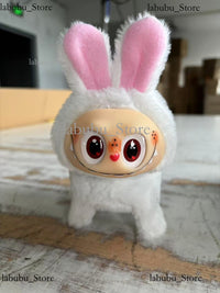 Labubu Plush Toy Cute Macaron Color Labubu Bag Pendant Doll Dog
