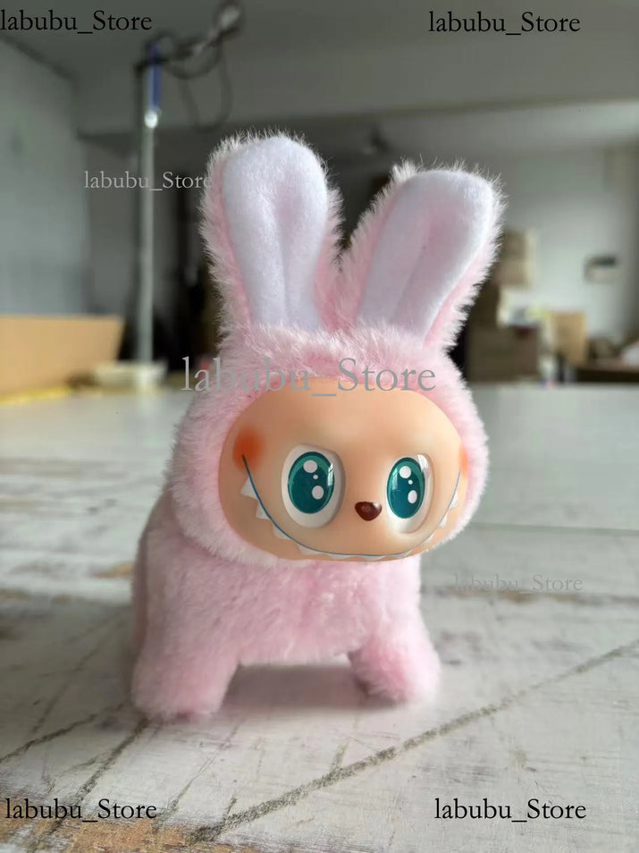 Labubu Plush Toy Cute Macaron Color Labubu Bag Pendant Doll Dog