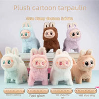 Labubu Plush Toy Cute Macaron Color Labubu Bag Pendant Doll Dog